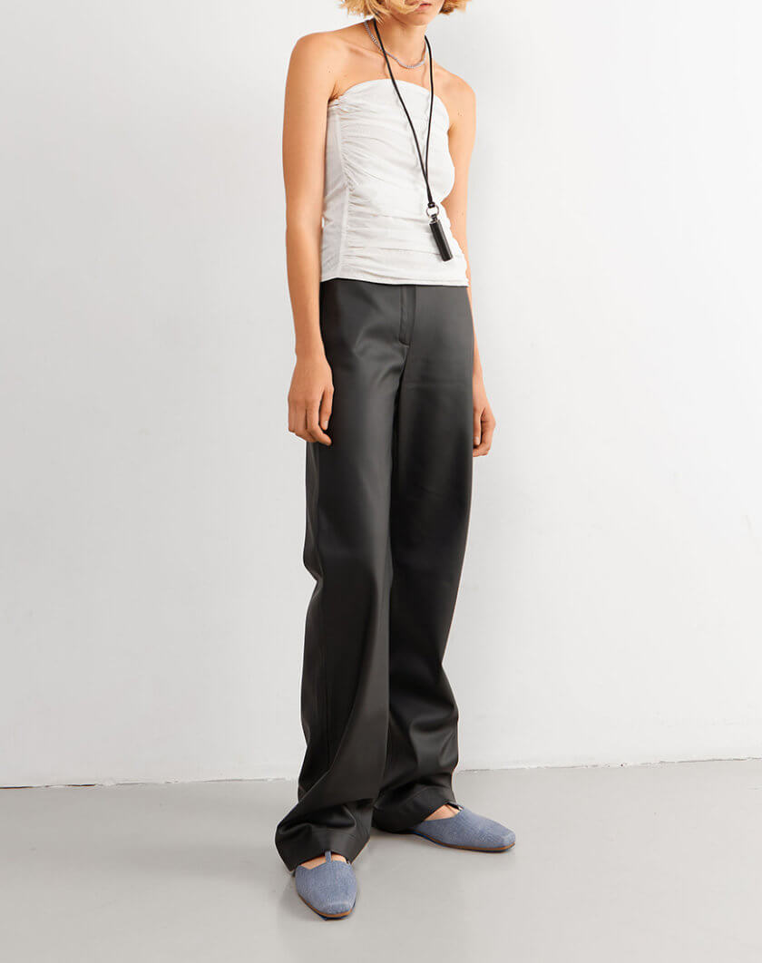Чорні прямі штани KLSVURBE4, фото 1 - в интернет магазине KAPSULA