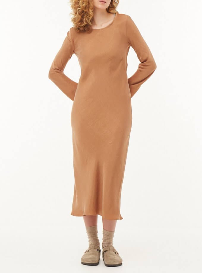 Сукня міді з ліоцелу MRND_М154-1, фото 1 - в интернет магазине KAPSULA
