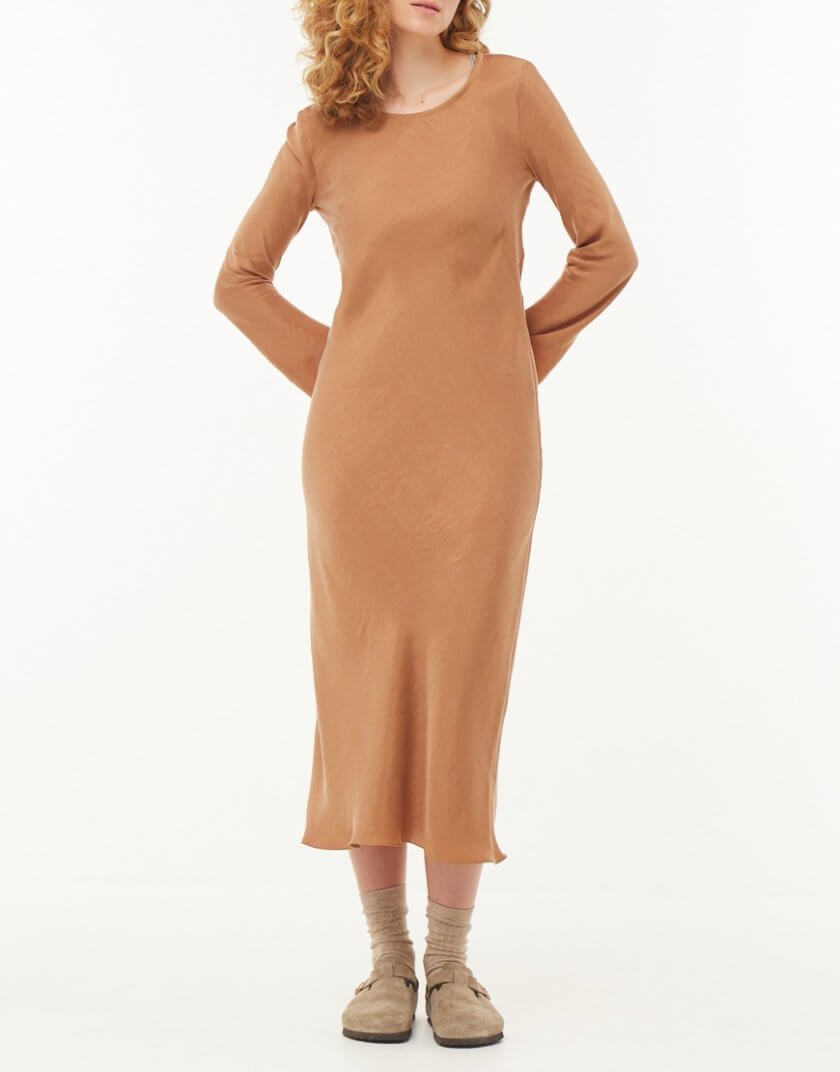 Сукня міді з ліоцелу MRND_М154-1, фото 1 - в интернет магазине KAPSULA