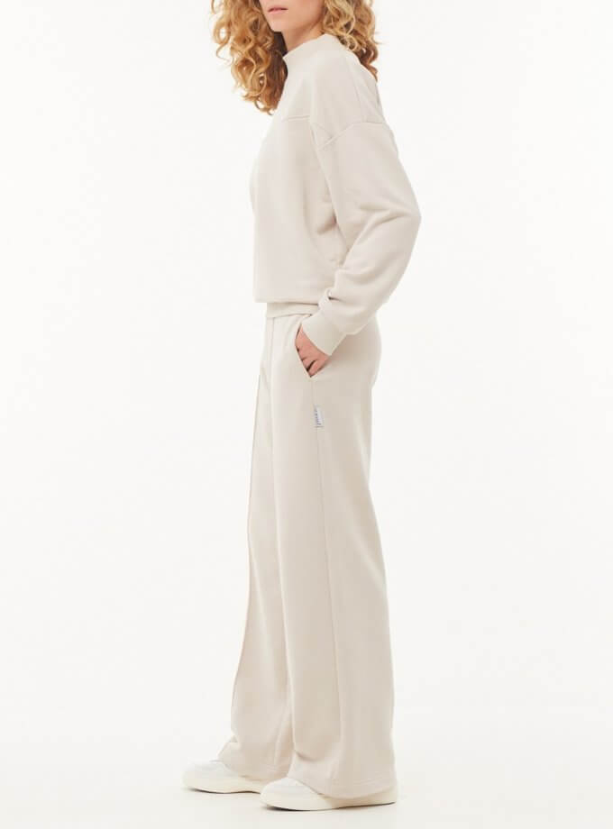 Комплект трьохнитка світшот та прямі брюки MRND_М241-242-1, фото 1 - в интернет магазине KAPSULA
