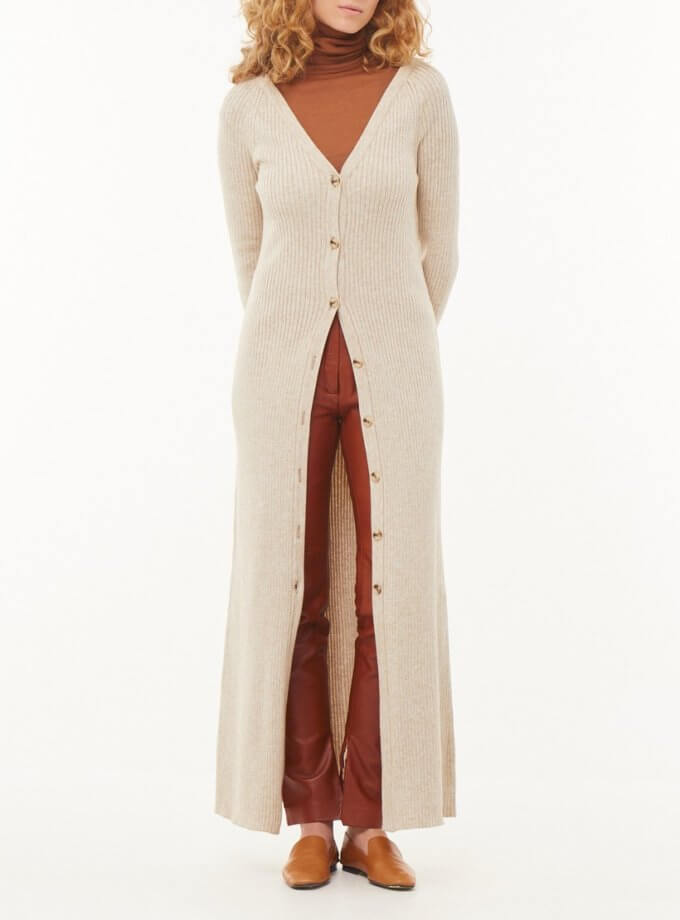 В'язана сукня-кардиган на гудзиках MRND_П3-1, фото 1 - в интернет магазине KAPSULA