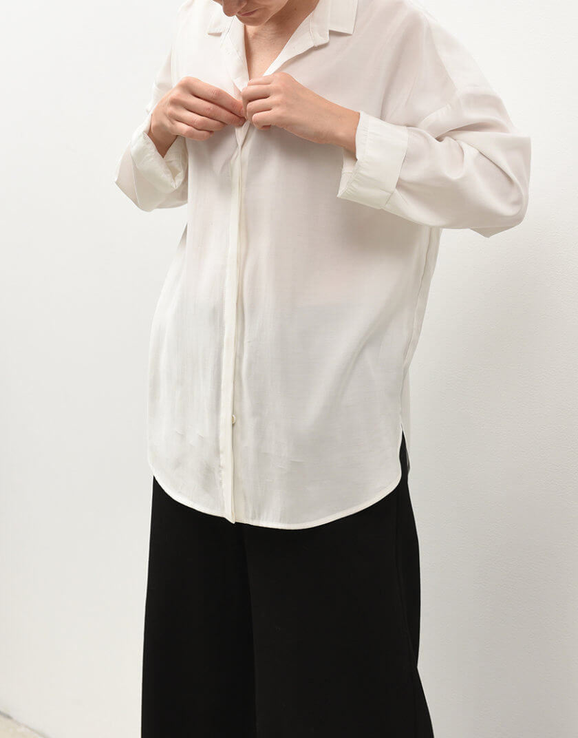 Сорочка класична вільного крою ORO_931_white, фото 1 - в интернет магазине KAPSULA