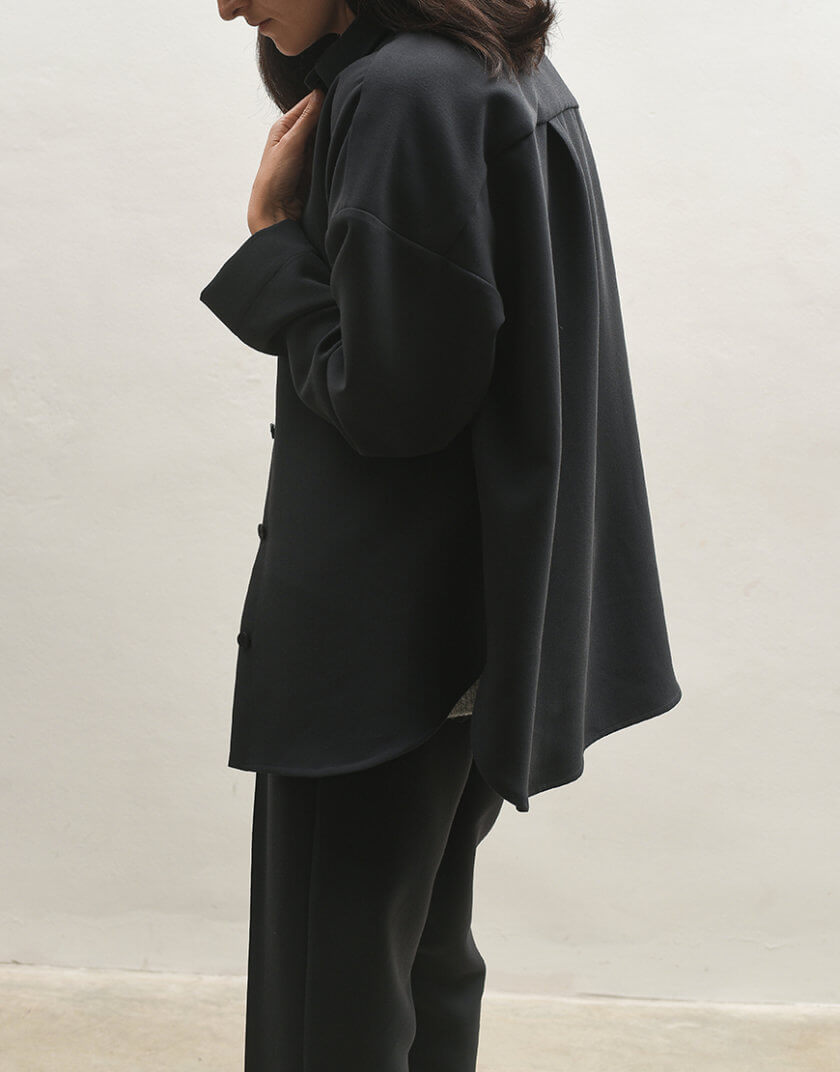 Сорочка костюмна темно-сіра ORO_931К_grey, фото 1 - в интернет магазине KAPSULA