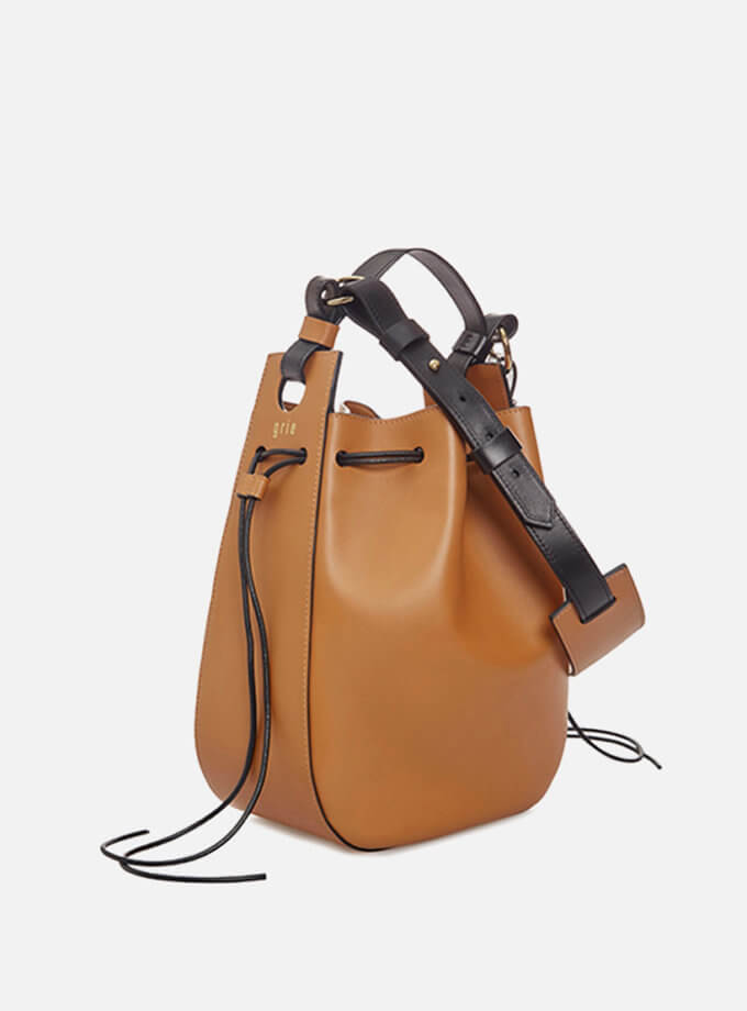 Шкіряна сумка-мішок Grie Carry-all bag GR_CCAB_BR_001, фото 1 - в интернет магазине KAPSULA