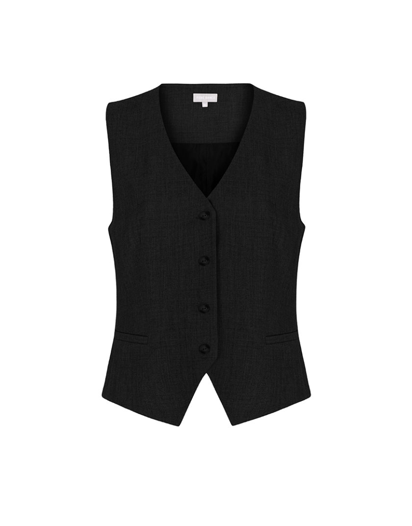 Жилет костюмний чорний FRBC_FB_vest_black, фото 1 - в интернет магазине KAPSULA