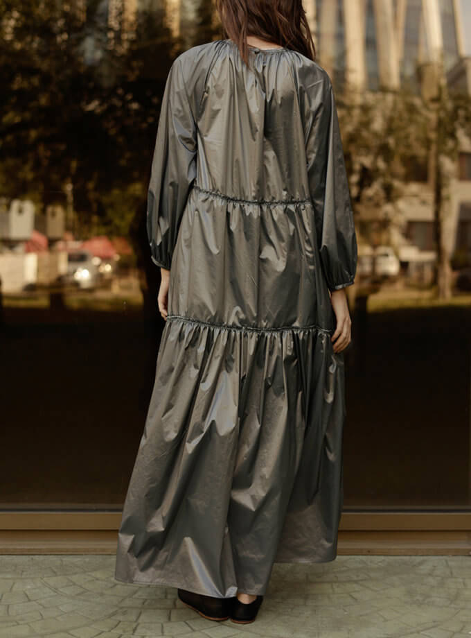 Сукня сталева WKMF_179_1, фото 1 - в интернет магазине KAPSULA