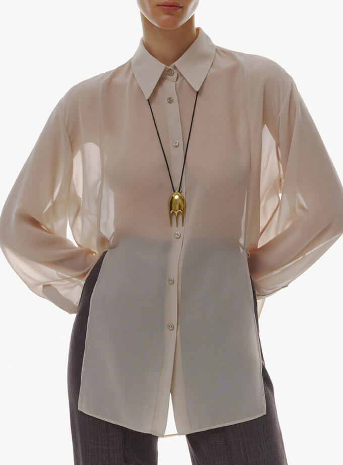 Прозора блуза OUN_FW23-18-BLOUSE, фото 1 - в интернет магазине KAPSULA