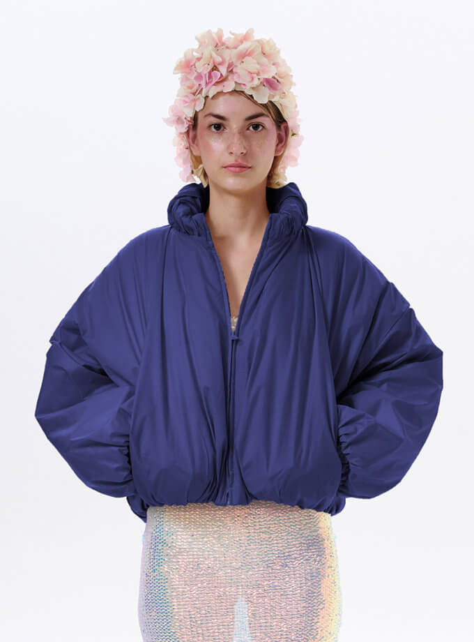 Синя куртка-кулька SHP-jacket-ball-blue, фото 1 - в интернет магазине KAPSULA