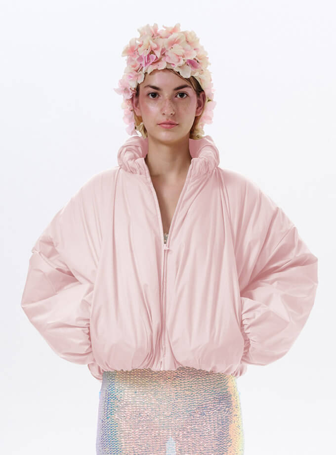 Рожева куртка-кулька SHP-jacket-ball-pink, фото 1 - в интернет магазине KAPSULA
