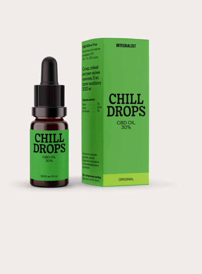 Олія CBD Chill Drops 30% Original INTGR_CB30OG, фото 1 - в интернет магазине KAPSULA