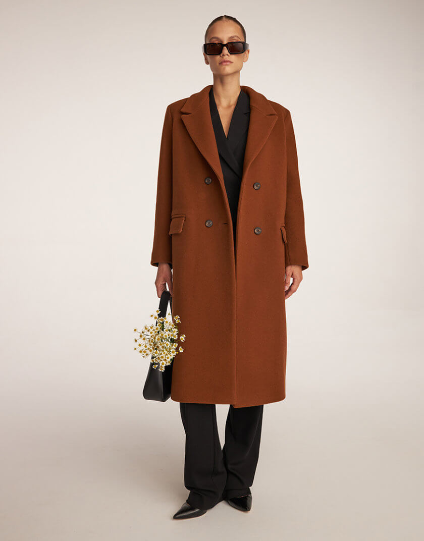 Двобортне пальто з вовни ESSNC_TE23-16, фото 1 - в интернет магазине KAPSULA