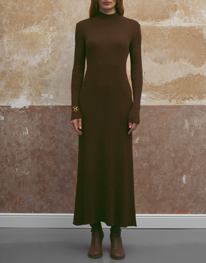 Сукня Aveline коричнева JDW_ J.D.2779, фото 1 - в интернет магазине KAPSULA