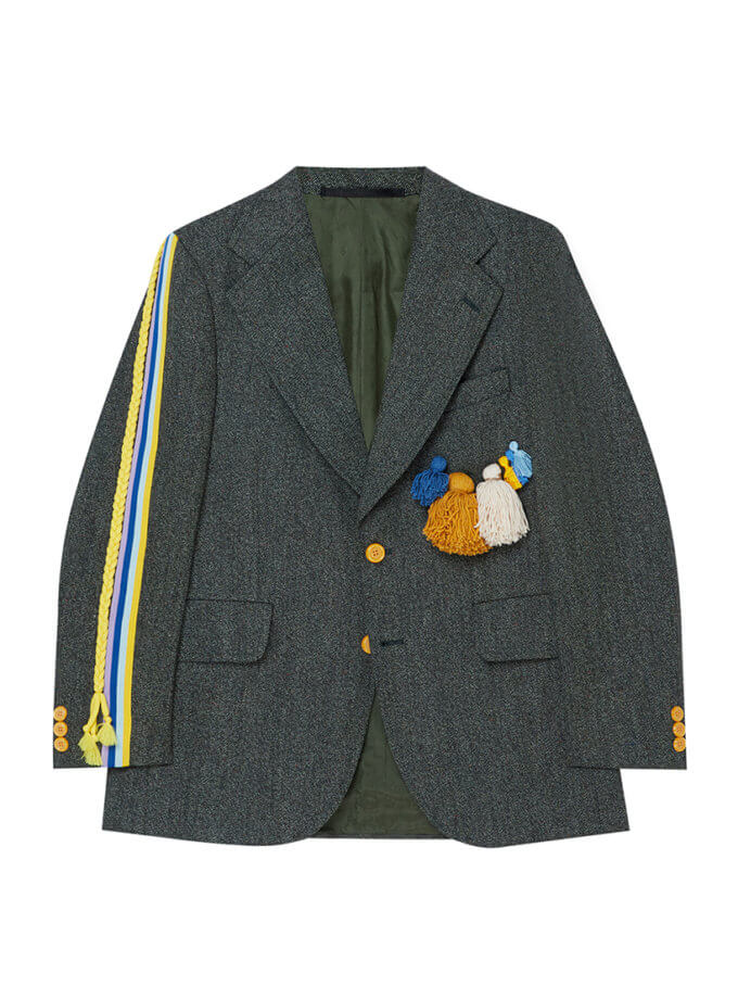 Піджак з косичкою та китицями AL_0055SS22, фото 1 - в интернет магазине KAPSULA