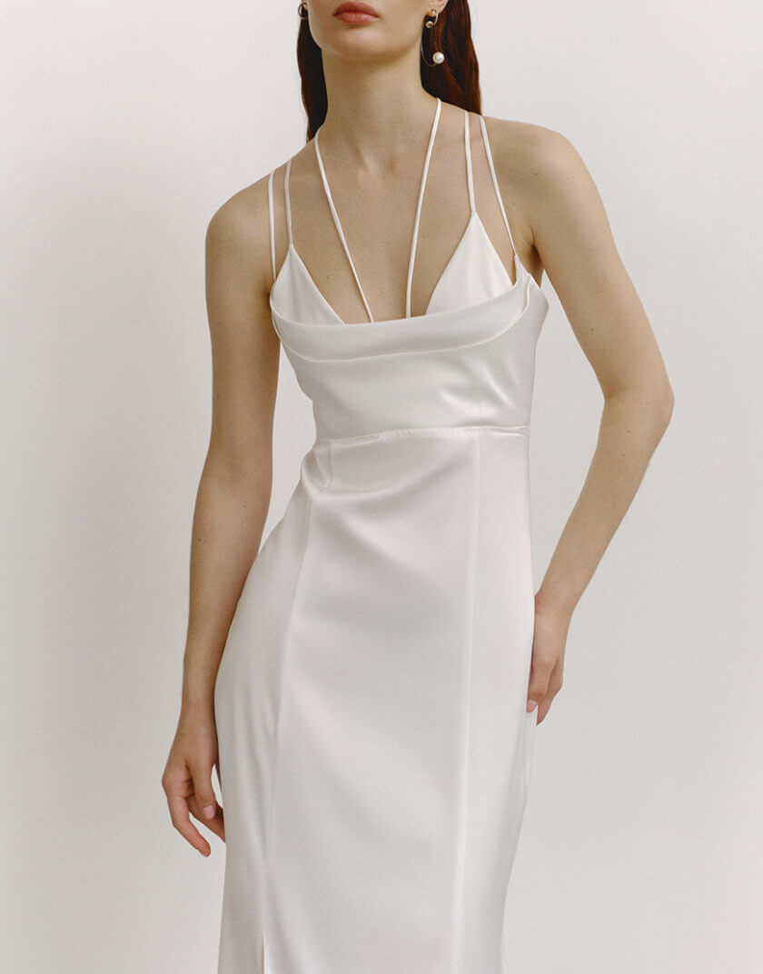 Сукня з шовку OUN_S-SS23-15-SILK-DRESS, фото 1 - в интернет магазине KAPSULA