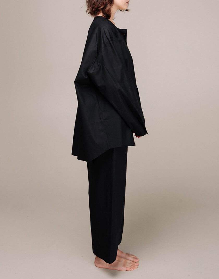 Штани бавовняні жіночі чорні AR_SP_51, фото 1 - в интернет магазине KAPSULA