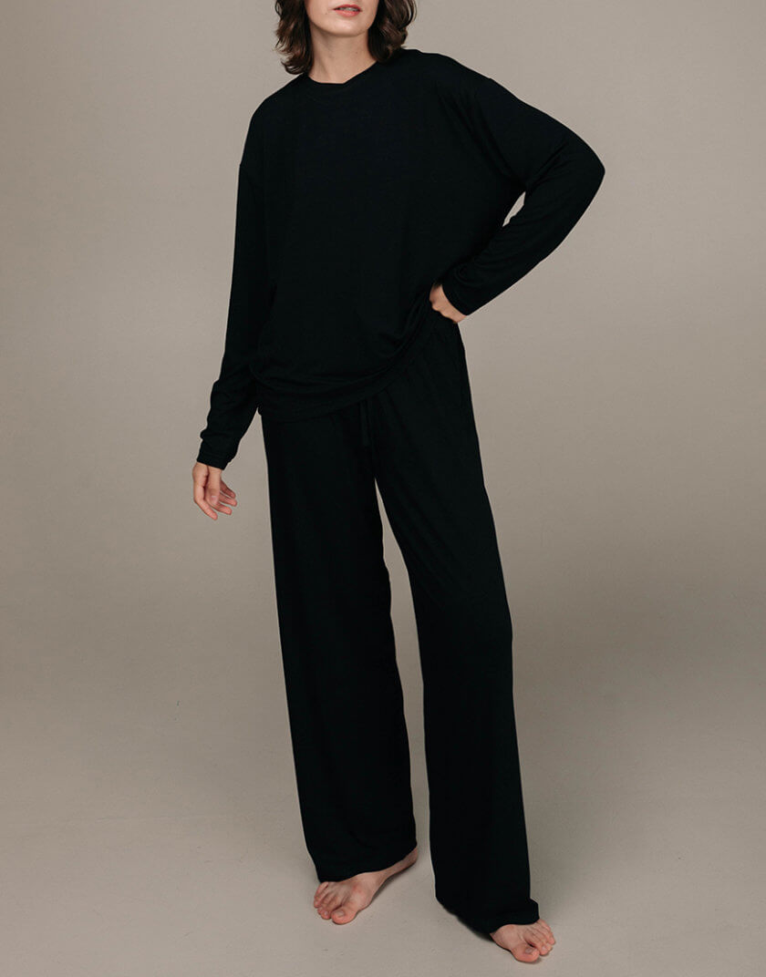 М'які жіночі штани чорні AR_SP_31, фото 1 - в интернет магазине KAPSULA