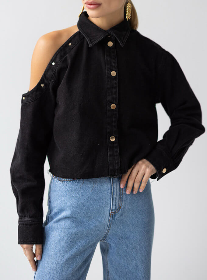 Сорочка джинсова Kim AIS_D237BB, фото 1 - в интернет магазине KAPSULA
