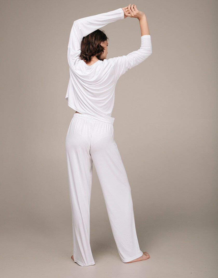 М'які жіночі штани білі AR_SP_32, фото 1 - в интернет магазине KAPSULA