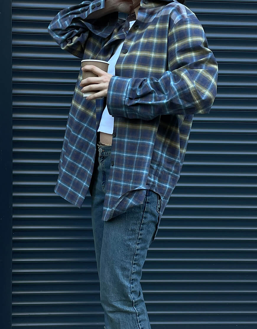 Оверсайз сорочка в різнокольорову клітинку NOMA_672023-yellow, фото 1 Оверсайз сорочка в різнокольорову клітинку NOMA_672023-yellow, фото 1 - в интернет магазине KAPSULA