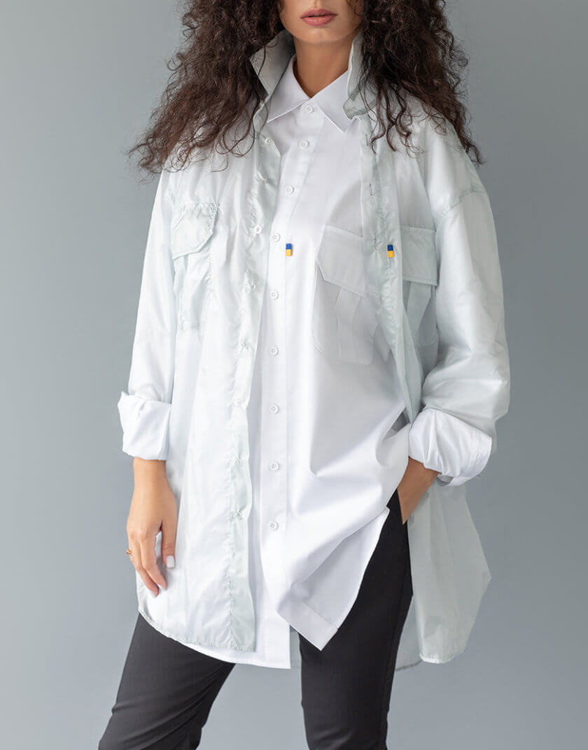 Оверсайз сорочка  з накладними кишенями, унісекс PDLN_SHIRT_PS242003-1, фото 1 - в интернет магазине KAPSULA