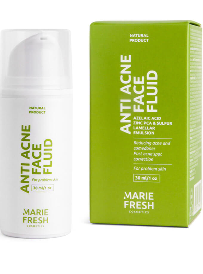 Анти акне крем-флюїд для обличчя Marie Fresh Clarifying face fluid 30 мл MRFC_pfc-2-30, фото 1 - в интернет магазине KAPSULA