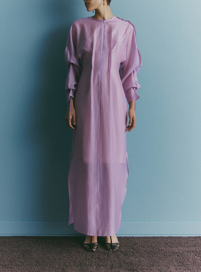 Шовкова сукня рожева oun_ss24-12, фото 1 - в интернет магазине KAPSULA