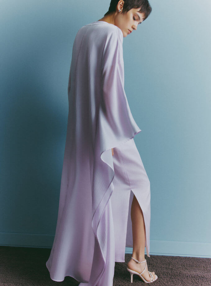 Сукня з накидкою (абая) світло рожева oun_SS24-32, фото 1 - в интернет магазине KAPSULA