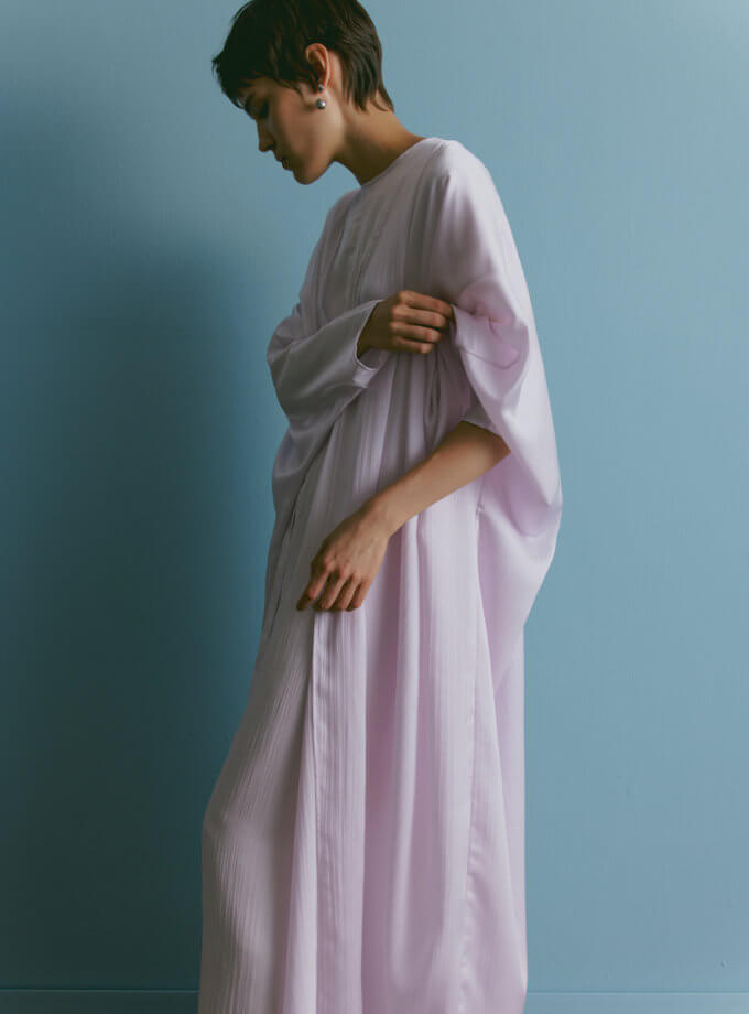 Сукня з накидкою (абая) з приталеними рукавами oun_SS24-33, фото 1 - в интернет магазине KAPSULA