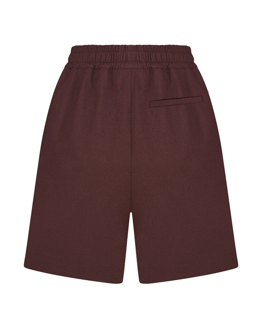 Льняні шорти CHLT_Amalfi_Shorts_ Chocolate, фото 1 - в интернет магазине KAPSULA