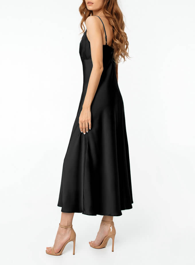 Сукня-комбінація чорна MGN_ 1713BK, фото 1 - в интернет магазине KAPSULA