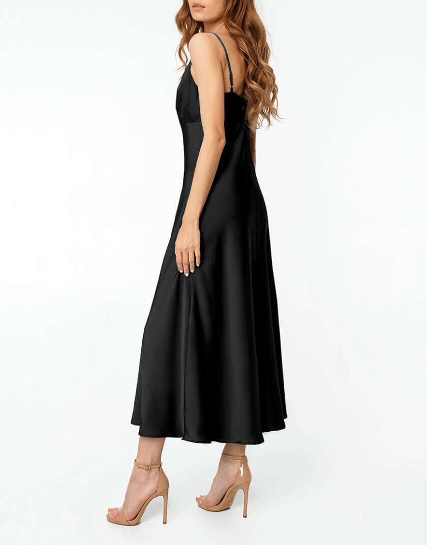 Сукня-комбінація чорна MGN_ 1713BK, фото 1 - в интернет магазине KAPSULA