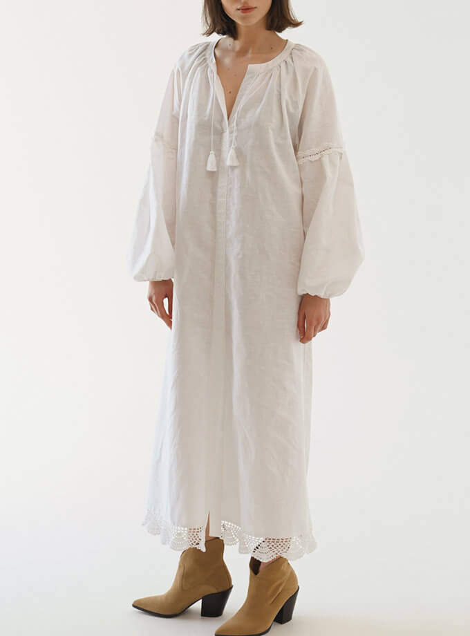 Сукня Podyh - White NN_092-100-01, фото 1 - в интернет магазине KAPSULA