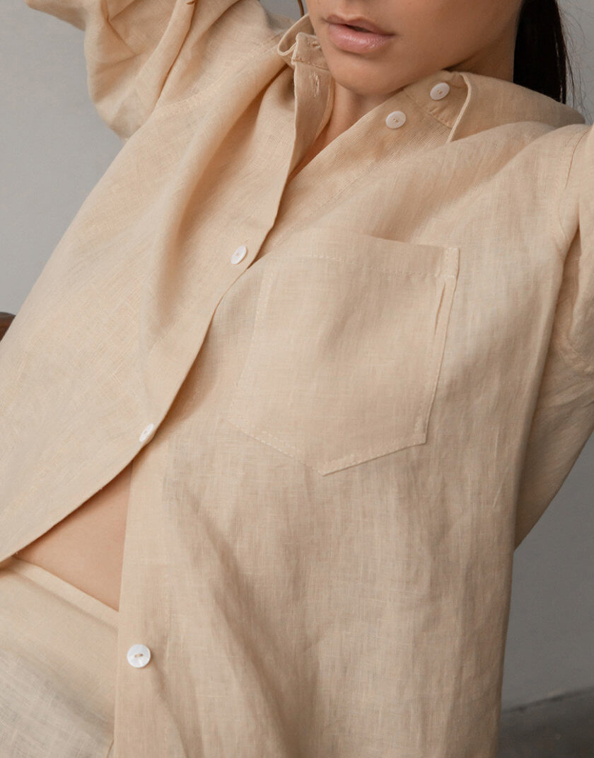 Лляний костюм з сорочкою та спідницею DG_SS_6, фото 1 - в интернет магазине KAPSULA