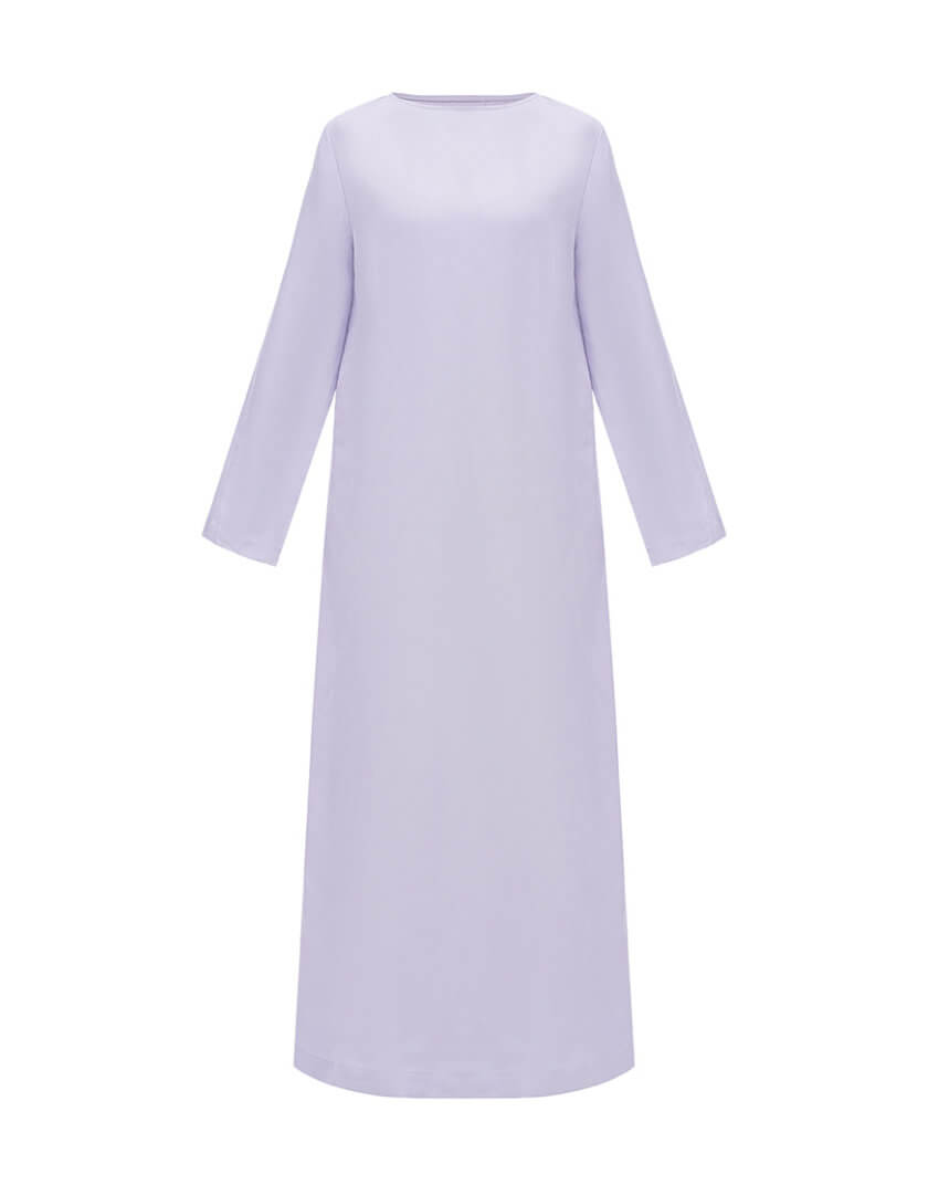 Двостороння бузкова сукня з V-вирізом DG_SS_17, фото 1 - в интернет магазине KAPSULA