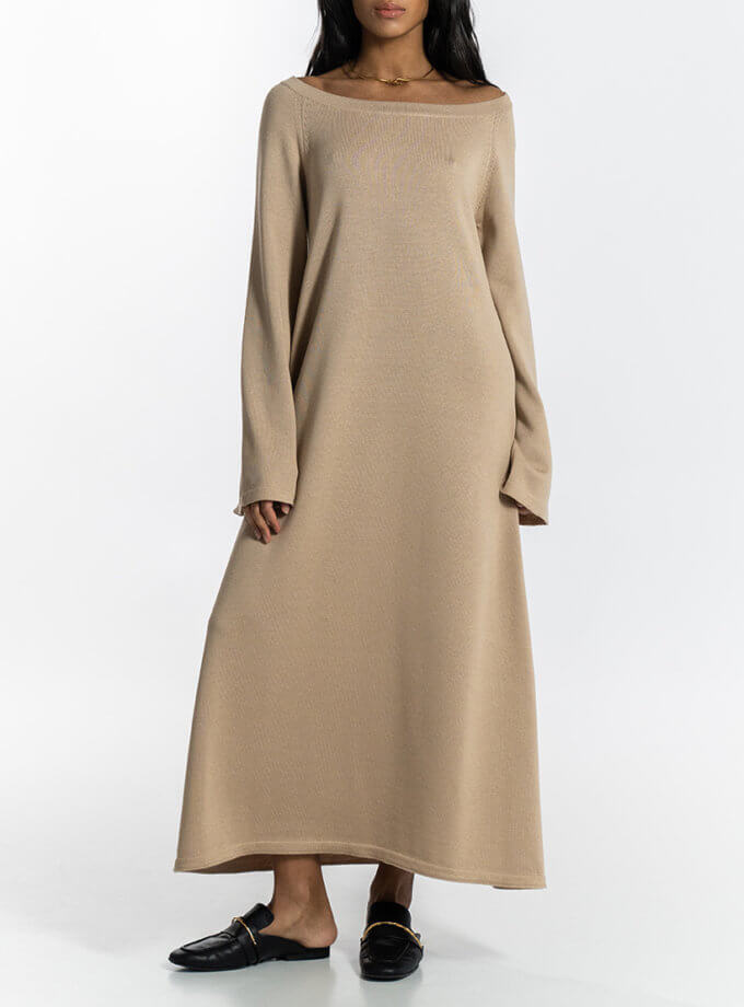 Сукня Ember бежева WH_ember-dress-beige-24, фото 1 - в интернет магазине KAPSULA
