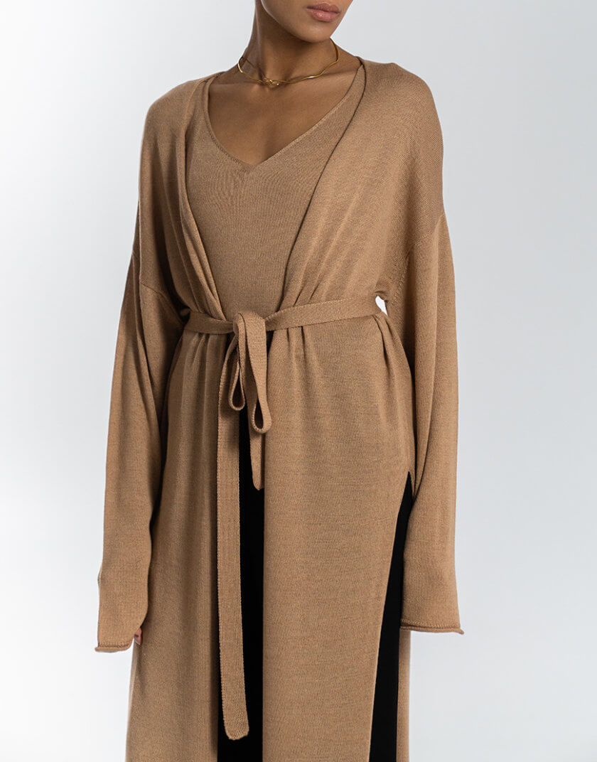 Кардиган Olivia кемел WH_cardigan-olivia-camel-24, фото 1 - в интернет магазине KAPSULA