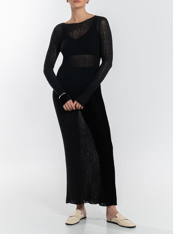 Сукня Michelle чорна WH_dress-michelle-black-24, фото 1 - в интернет магазине KAPSULA
