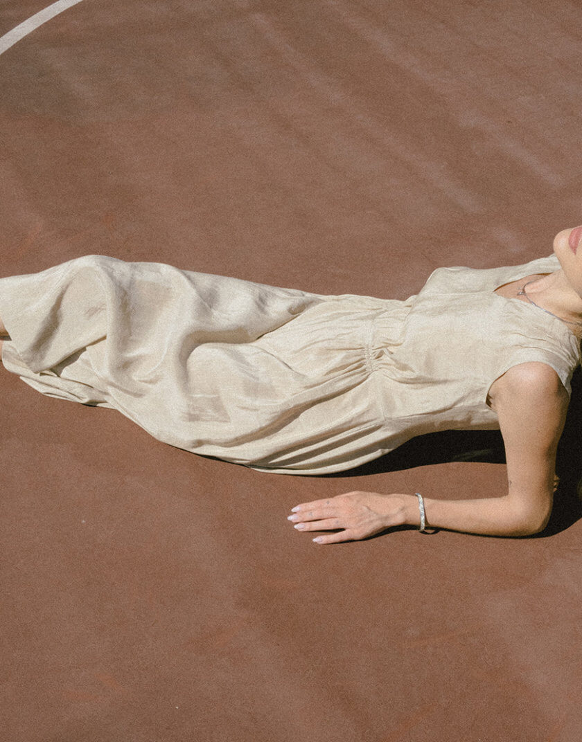 Сукня Пустеля шовково-льняна SNV_SANDR_SL_1, фото 1 - в интернет магазине KAPSULA