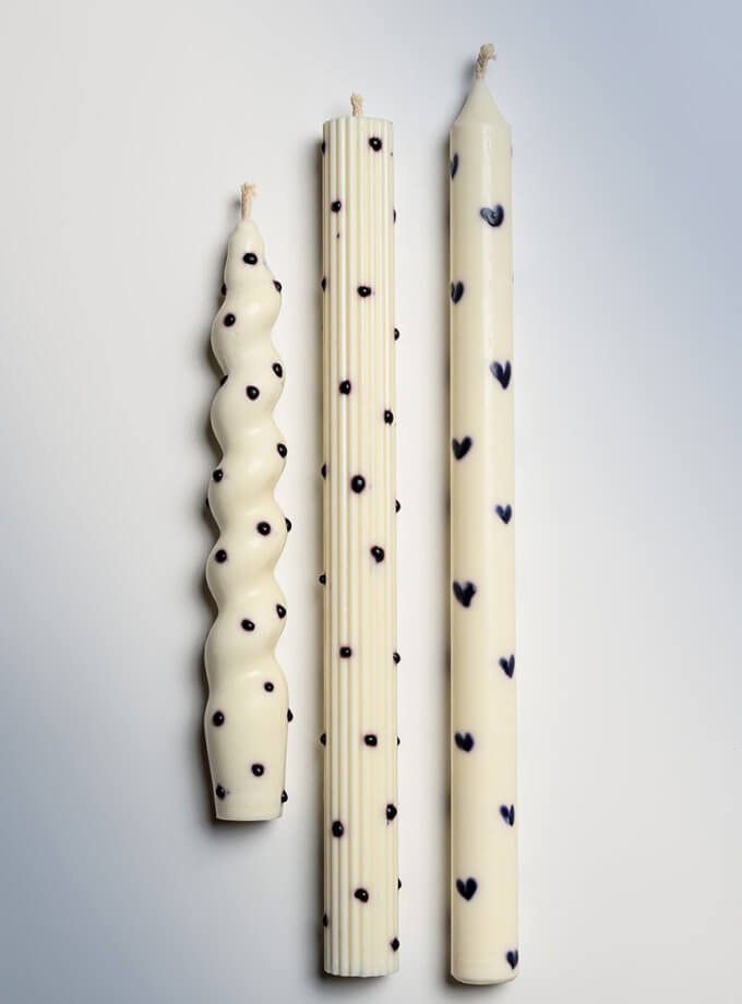 Набір з трьох свічок Dalmatian Taper FR_SET01, фото 1 - в интернет магазине KAPSULA