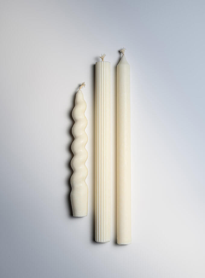 Набір з трьох свічок Taper Candles FR_SET14, фото 1 - в интернет магазине KAPSULA