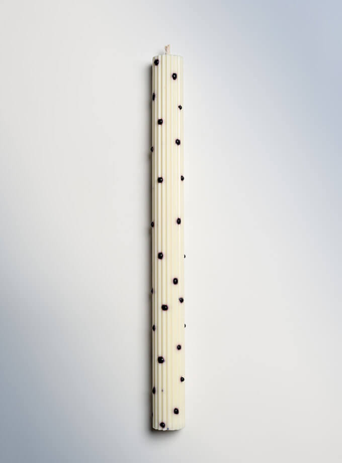 Свічка Dalmatian Ribbed Taper FR_TC09, фото 1 - в интернет магазине KAPSULA