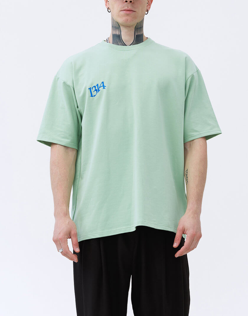 Футболка Strength T-shirt з вишивкою та принтом на спині 1314_13-Matcha&Print, фото 1 - в интернет магазине KAPSULA