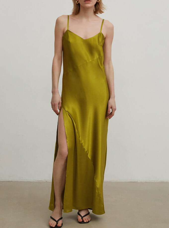 Сукня комбінація з розрізом LAB_SS2413, фото 1 - в интернет магазине KAPSULA