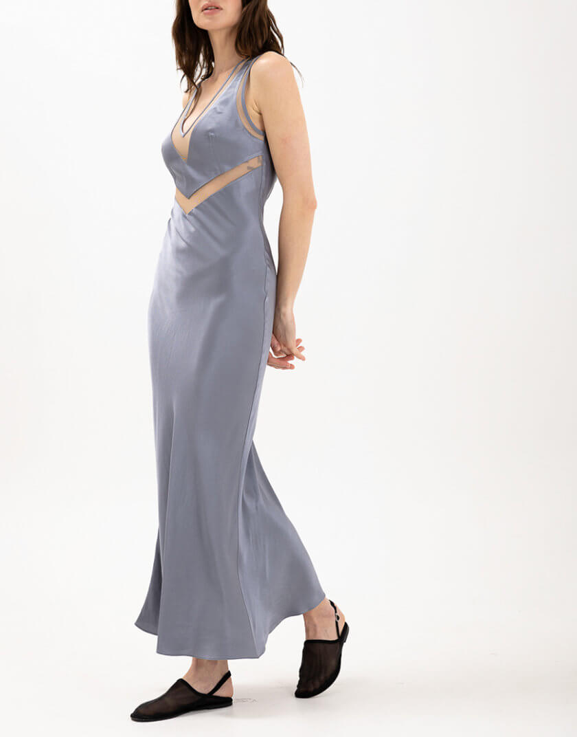 Міді-сукня з сатину WNDR_ss24_smdgr_14, фото 1 - в интернет магазине KAPSULA