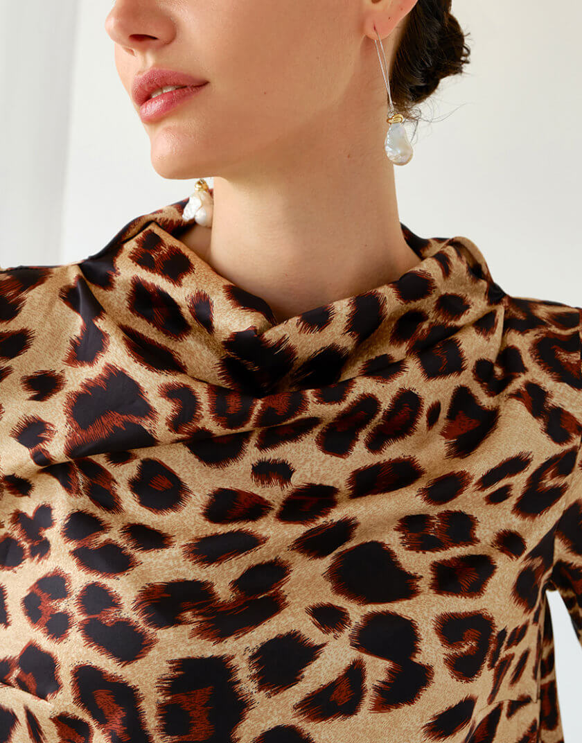 Леопардова сукня oun_F-SS22-09, фото 1 - в интернет магазине KAPSULA