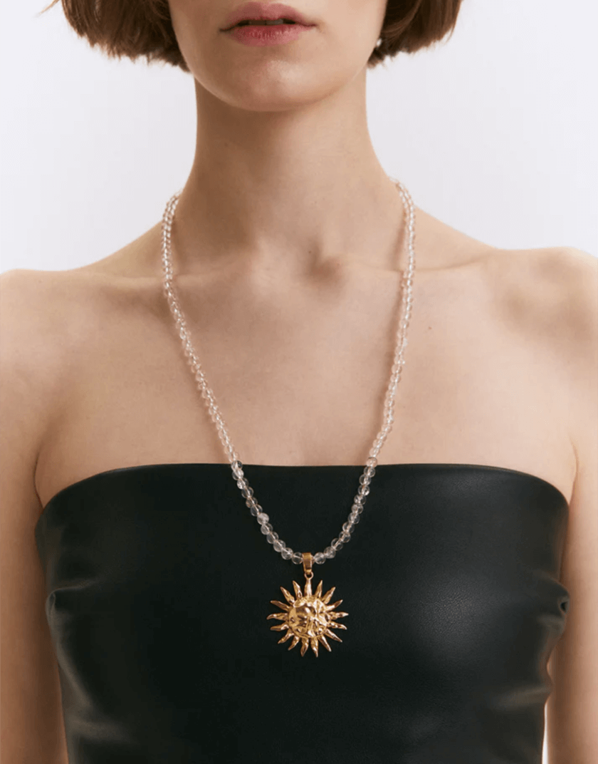 Підвіс Сонце Великої Скіфії з намистинами NGD_acc-neck-skif-bead, фото 1 - в интернет магазине KAPSULA