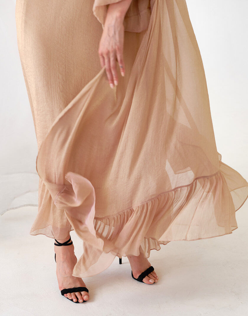Сукня з накидкою oun_F-SS22-03, фото 1 - в интернет магазине KAPSULA