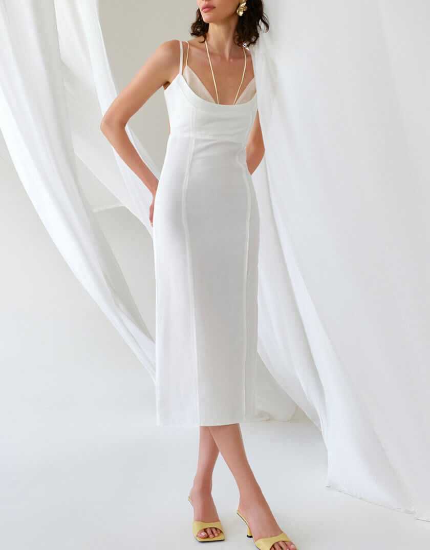 Лляна сукня oun_R-SS22-15, фото 1 - в интернет магазине KAPSULA