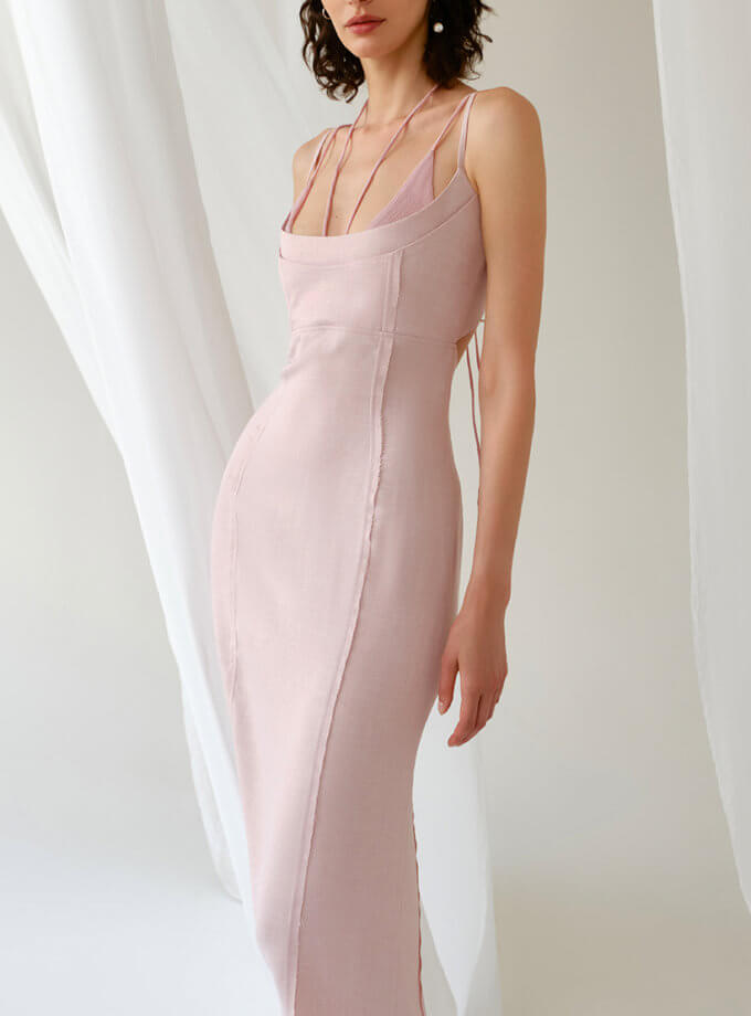 Лляна сукня oun_R-SS22-14, фото 1 - в интернет магазине KAPSULA