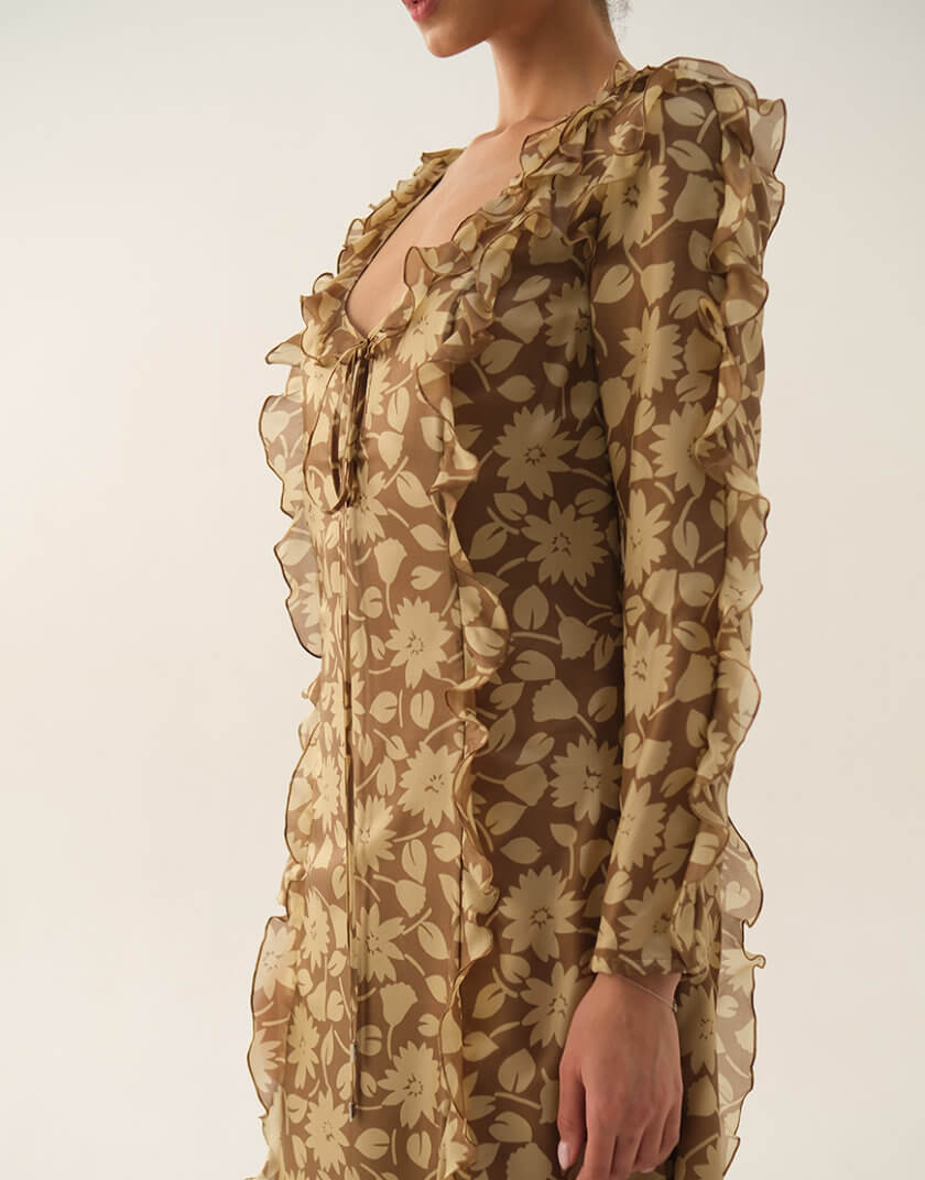 Сукня з воланами GNPT_DKvitucha_SS24_15, фото 1 - в интернет магазине KAPSULA